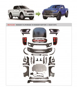 POUR LE RANGER T6 2012, CHANGEMENT AUX KITS DE CARROSSERIE RAPTOR