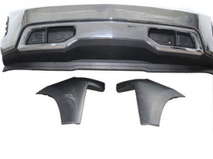 Chevrolet Silverado 1500, para Chevrolet Silverado 1500 2019-2022 Conjunto de parachoques delantero con paneles laterales/soportes