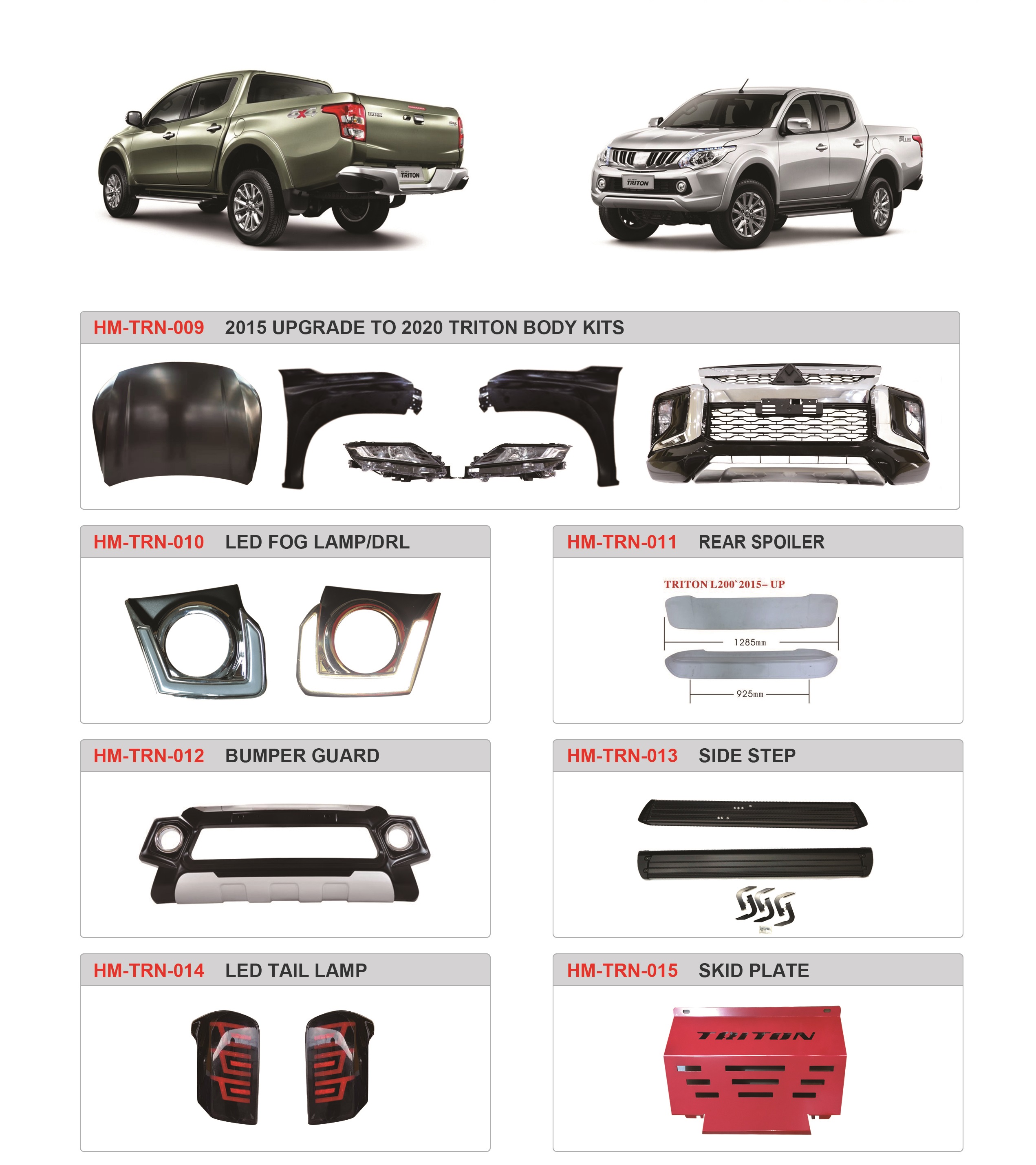 FOR 2015-2018 TRITON L200 2015 UPGRADE TO 2020 TRITON BODY KITS Featured Image