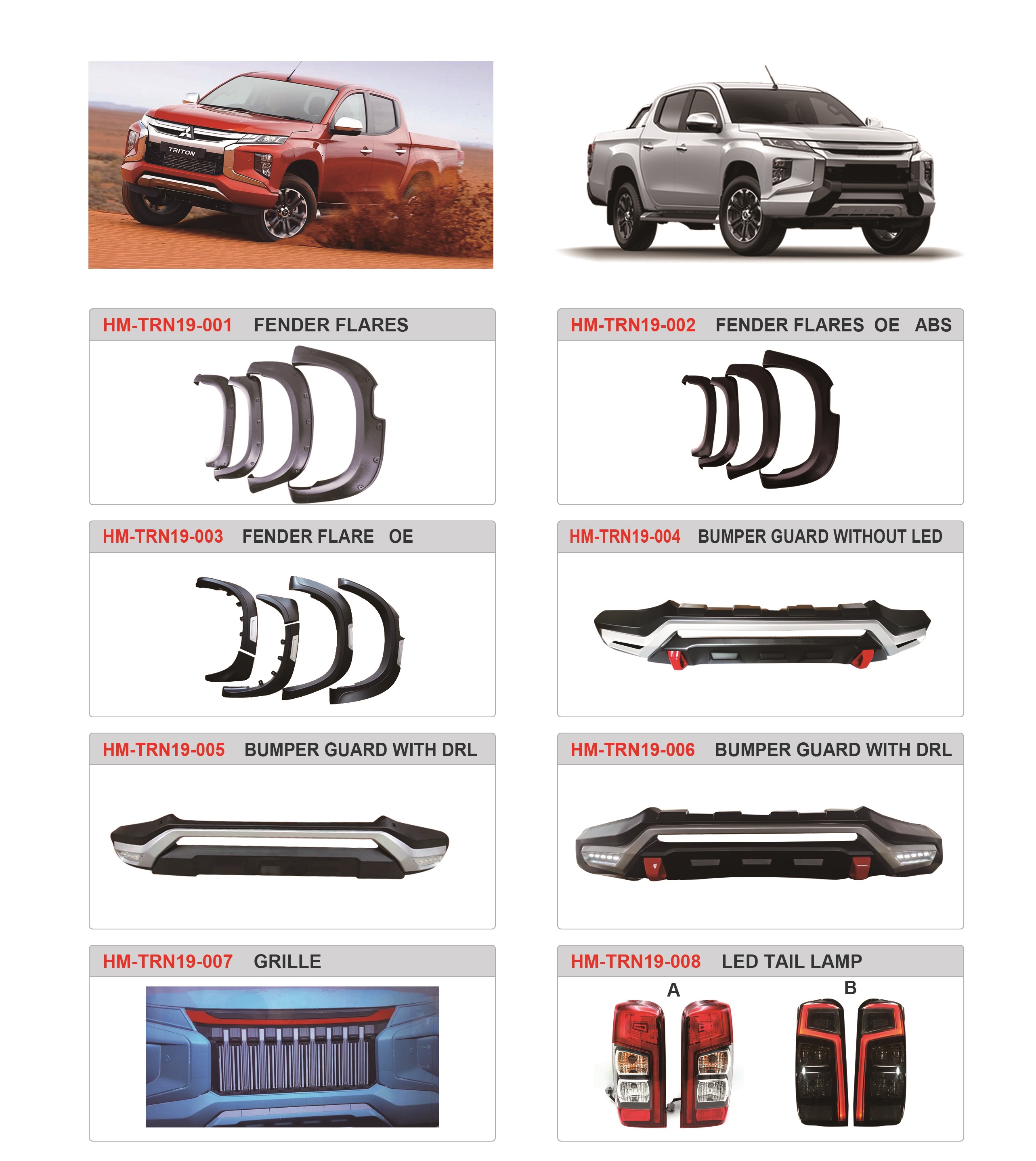 FOR 2019 TRITON L200 FENDER FLARES Featured Image