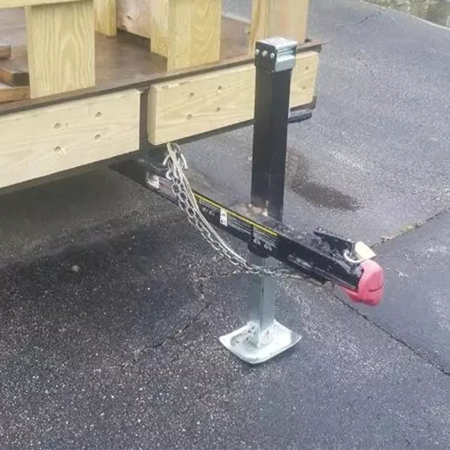 Car trailer square jack