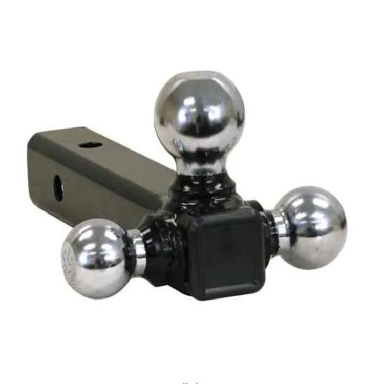 Chrome Triple Hitch Ball Mount for Trailers