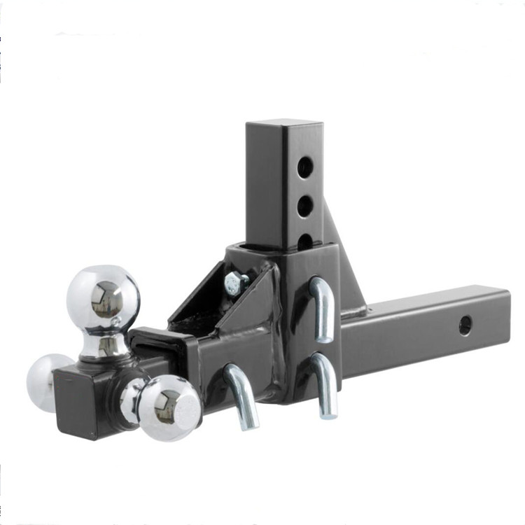 Adjustable Drop Hitches Tow Bar Trailer Tri-Ball Mount