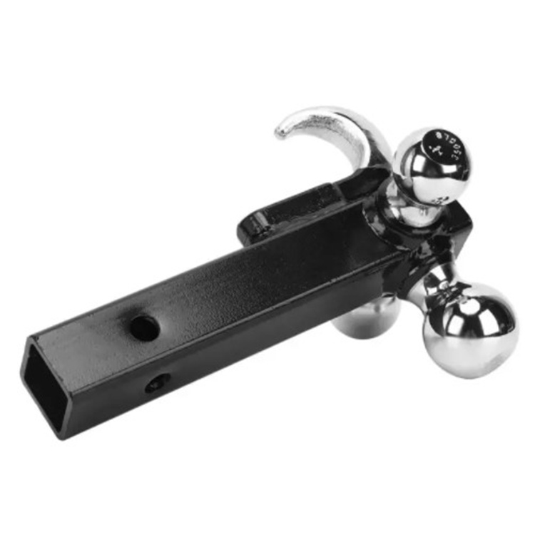 Trailer Hitch Multi-ball Ball Mount with Towing Hook