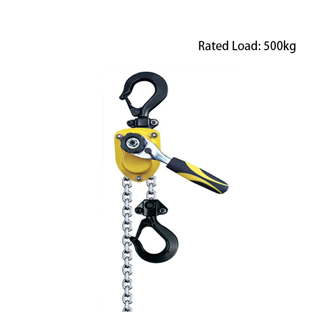 500kg load yellow lever block