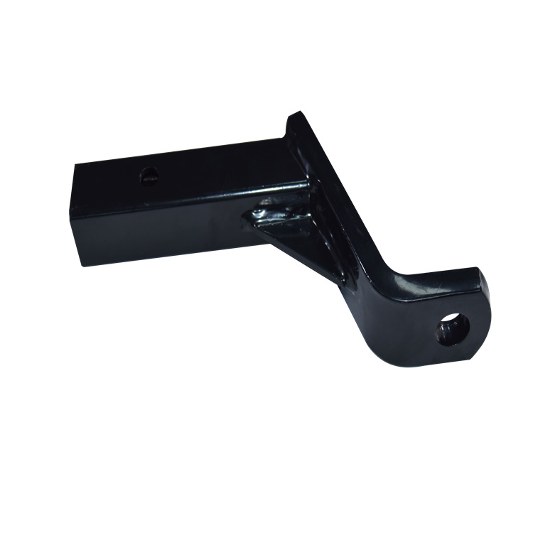 2 Inch Ball Mount With 6 Inch Drop x 10 Inch Long Tube Black