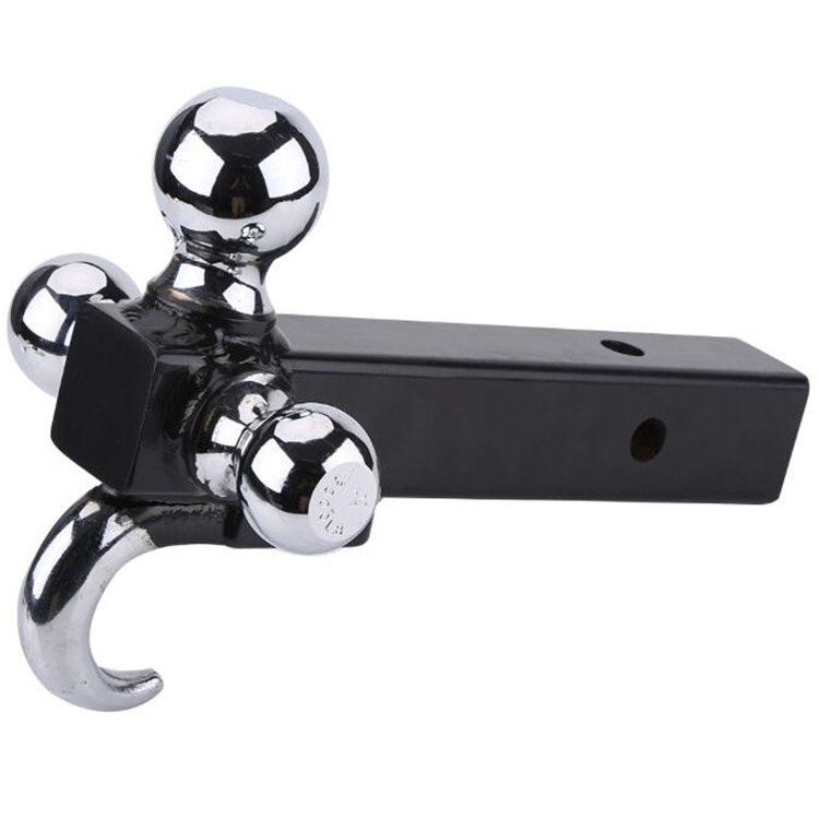 China Chrome Tri-ball Mount Adjustable Ball Mount with 1 7/8in. 2in. 2 5/16in. Ball and Hook