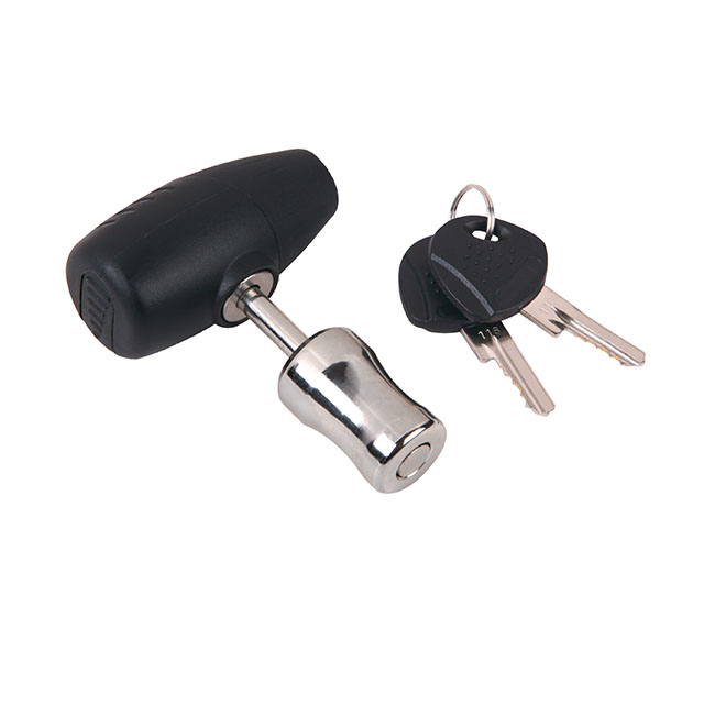 narrow trailer coupler lock with key