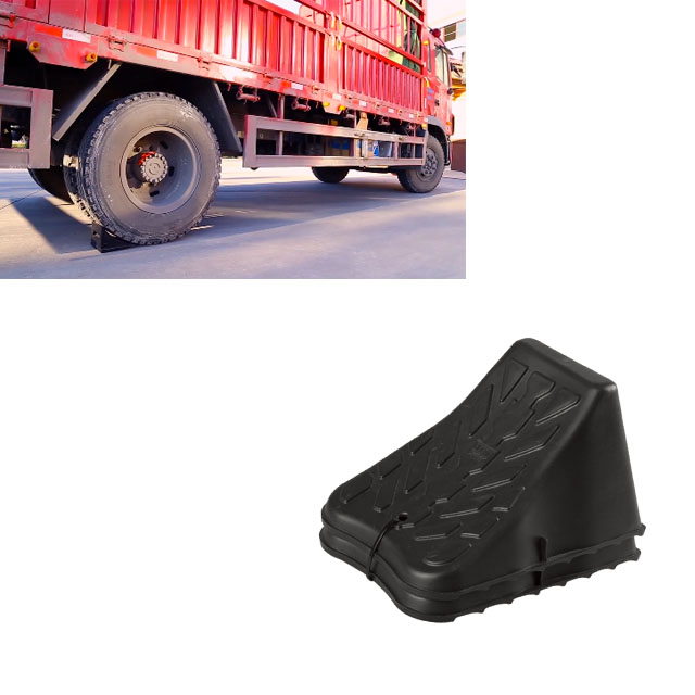 car wheel chock rubber stop