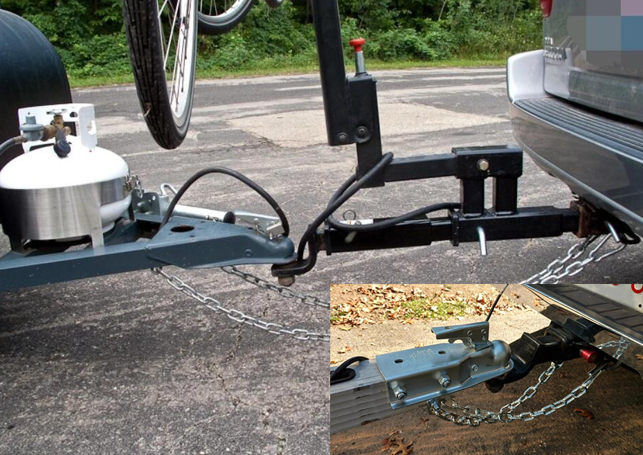 A frame Trailer coupler for 2 inch hitch ball