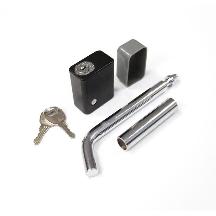 1/2" Interchangeable Towing Hitch Pin Lock Trailer Hitch Lock with 5/8" Adapter