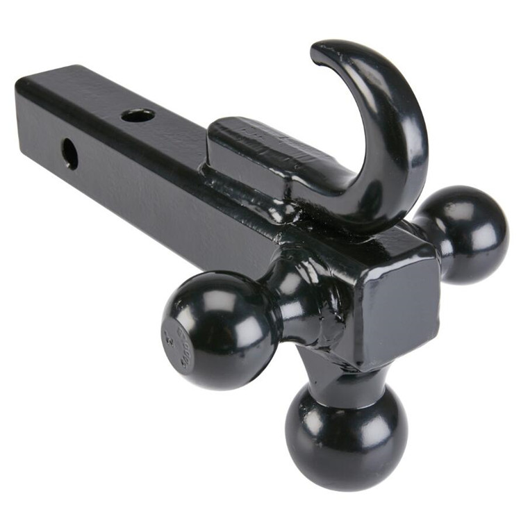 2"*2" Shank Triple Ball Mount with Black Finish Balls and hook