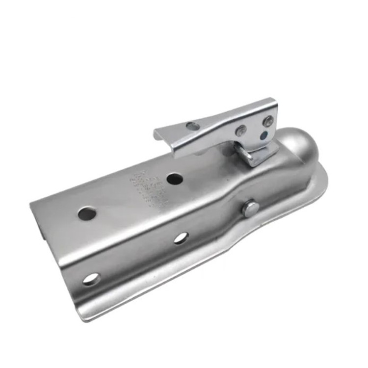 2000lbs 2-1/2" Channel Zinc Plated Straight Tongue Trailer Coupler