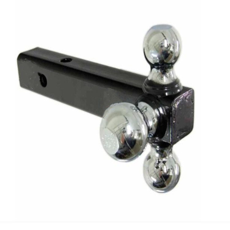Chrome Triple Hitch Ball Mount for Trailers Featured Image
